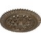 Ekena Millwork York Ceiling Medallion (Fits Canopies up to 3 5/8"), Hand-Painted Warm Silver, 21 5/8"OD x 2 1/2"P CM21YOWSS - alternate 4